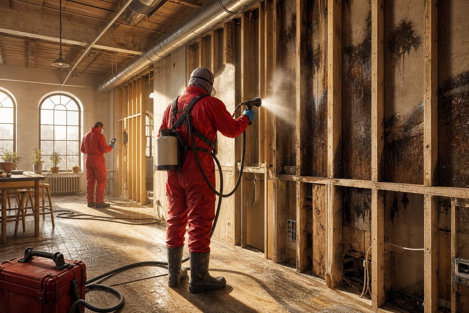 Sewage backup cleanup